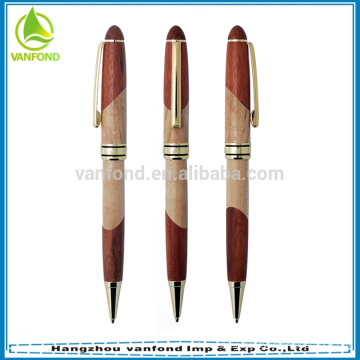 High quality promotional wood ballpoint pen with metal pen refill